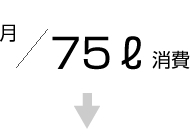 月/75ℓ 消費